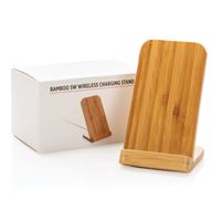 BASE IN BAMBU CON RICARICA WIRELESS 5W